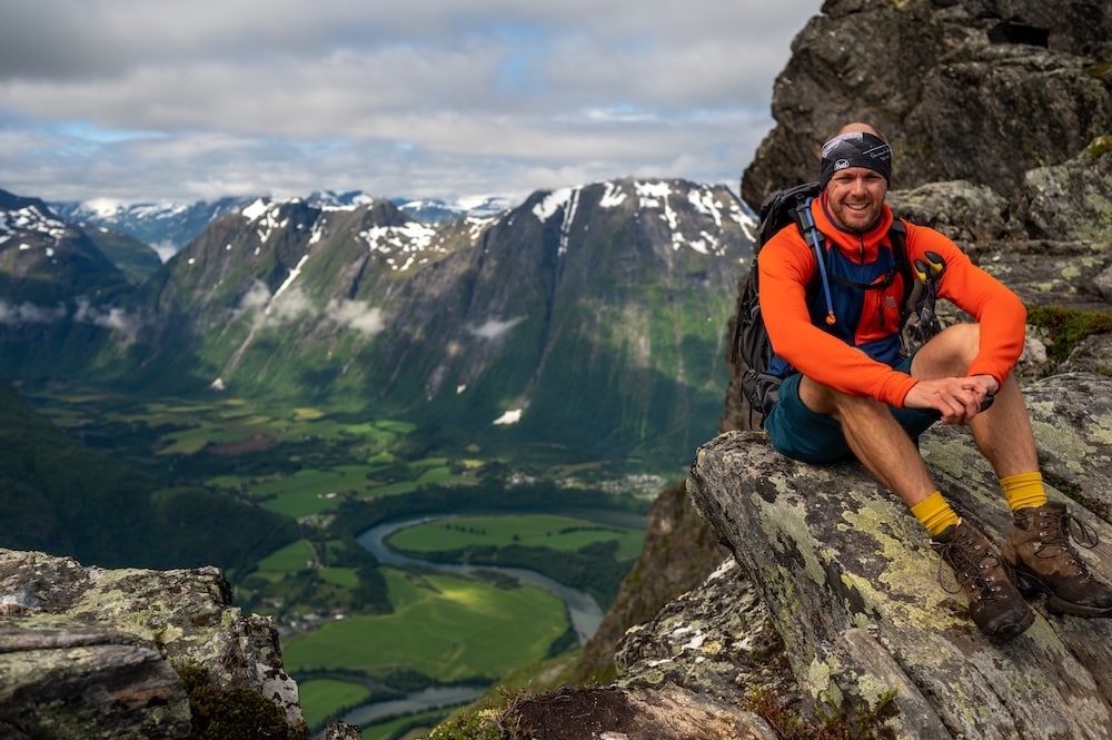Daniel Schöberl am Bergsteigen